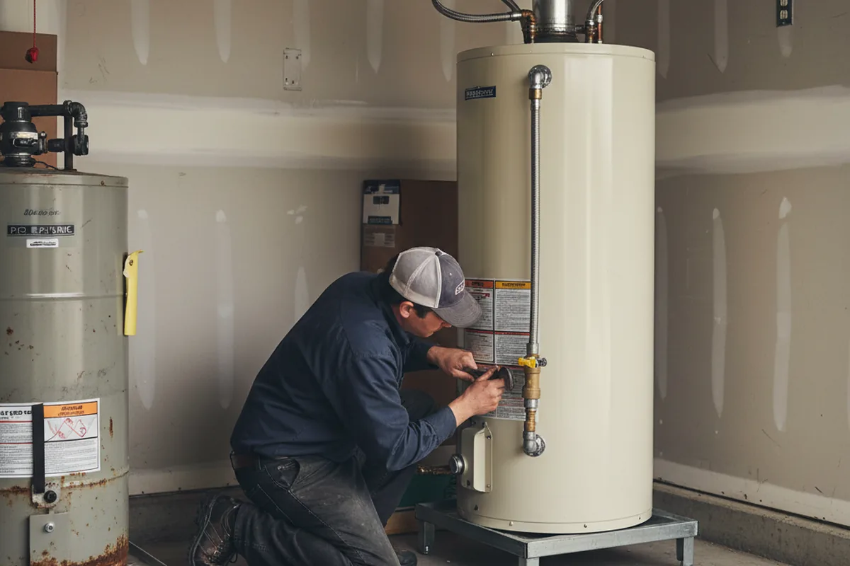 Water heater and shutoff valve replacement in Weedsport